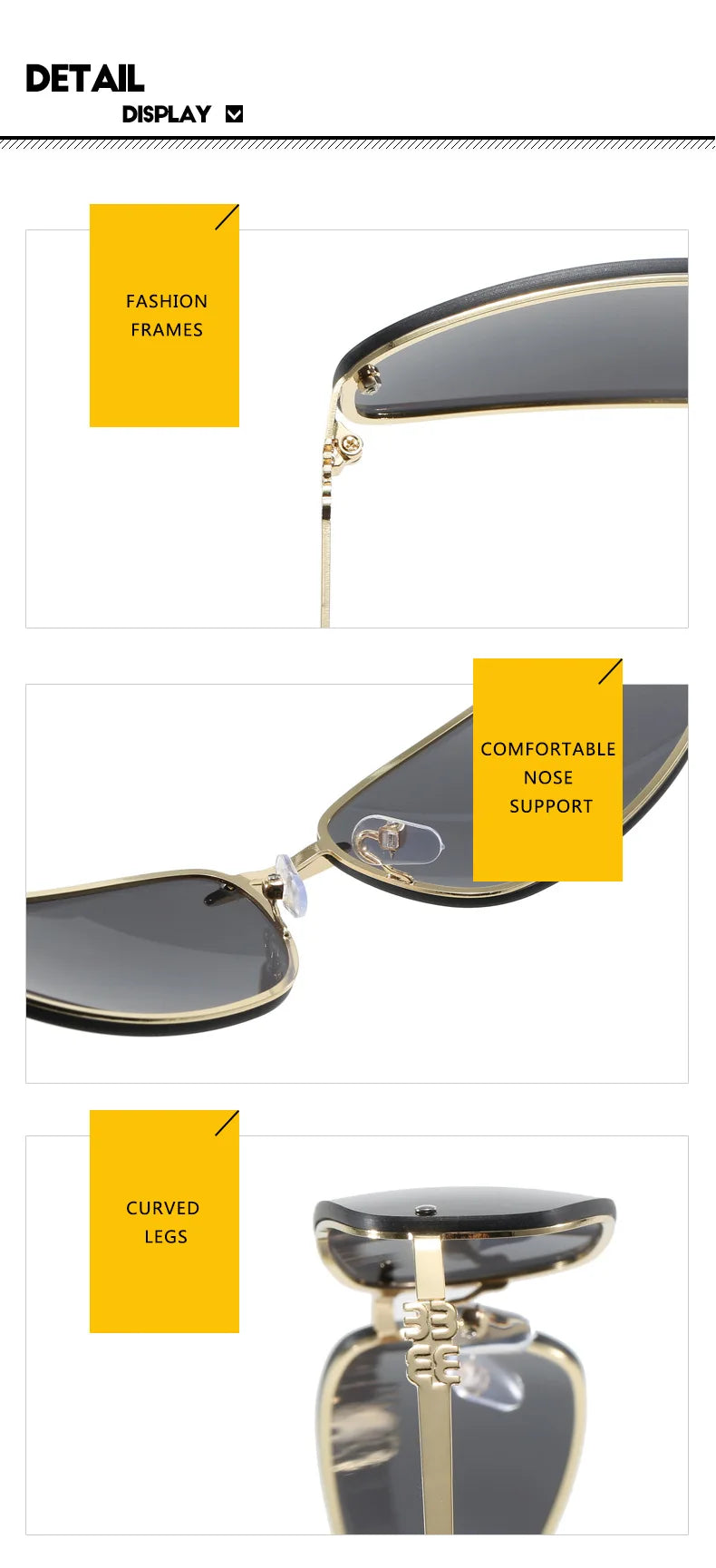 New Y2K Sunglasses For Women High Quality Oval Fashion Luxury Brand Rimless Glasses Trendy Woman Alloy Ladies Shades Eyewear