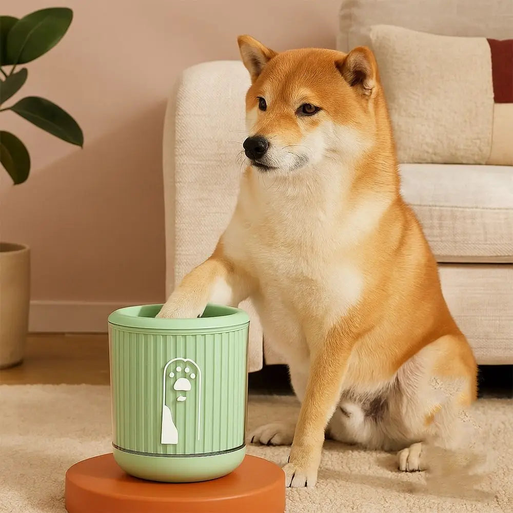 Automatic Pet Foot-washing Cup Detachable Soft Dog Foot Cleaning Cup Portable Quick Wash Paw Cleaner Device Paw Maintenance