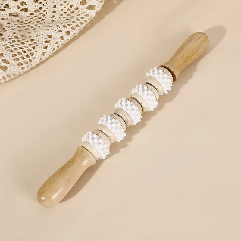 Wooden Massage Roller Stick Fat Loss Body Sculpting Massage Tools Meridian Relaxation Promote Blood Circulation