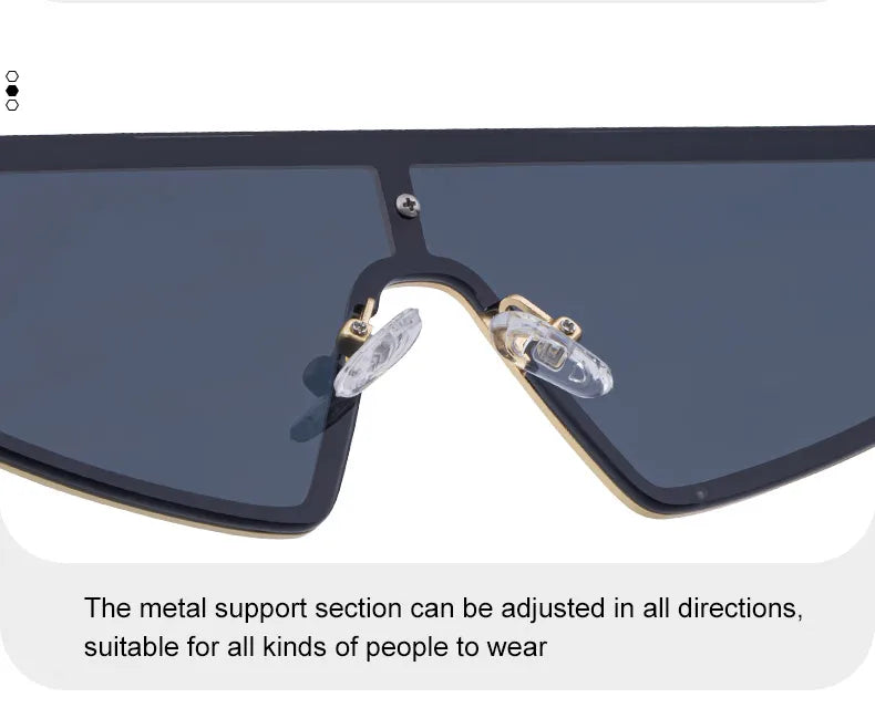 Y2K Punk Shield Irregular Sunglasses Women Luxury Brand Steampunk Cycling UV400 Goggle Eyewear Trendy WindProof Sun Glasses 2026
