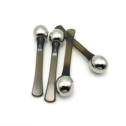 Eye Massage Roller Eye Cream Stick Applicator Cosmetic Spatula Anti Wrinkle Dark Circles Facial Spoon Gold Alloy Face Massager