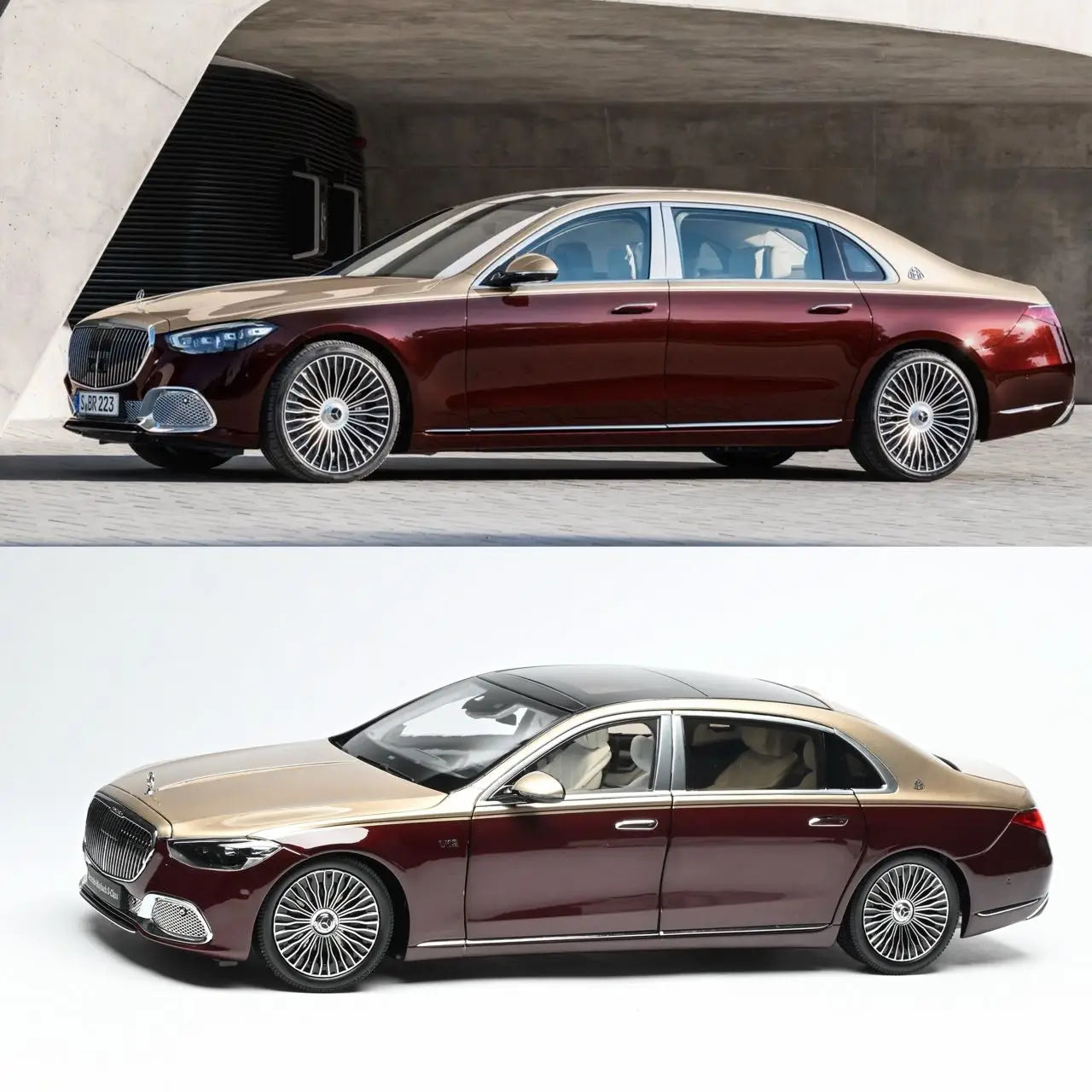 Almost Real model  1:18  BZ-Mbh S680  S-Class Alloy car model display Collection Holiday gift