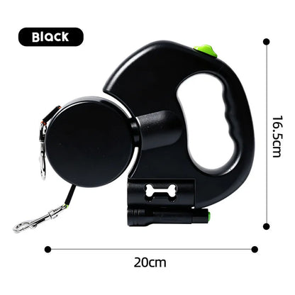 BXX 360° Swivel Dual Head Retractable Dog Leash  One Hand Control For Medium Large Dogs  2026 New