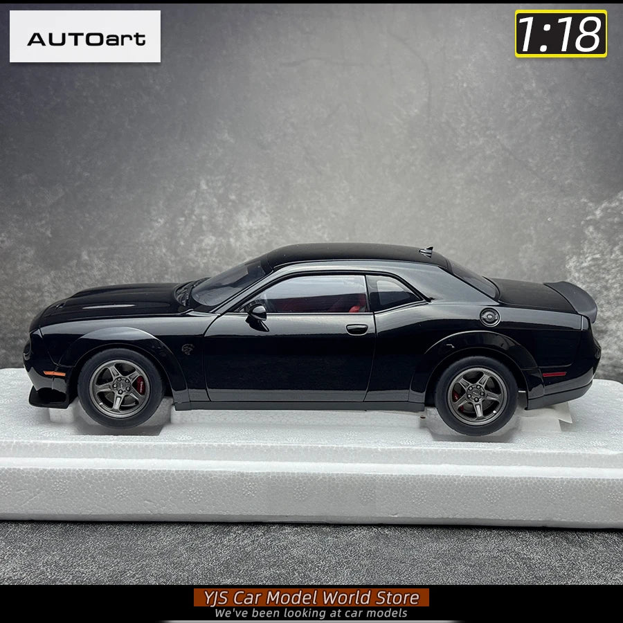 AUTOart 1/18 Dodge Challenger SRT 2023 Hellcat Widebody 2018 Car model Static model sports car birthday gift