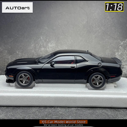 AUTOart 1/18 Dodge Challenger SRT 2023 Hellcat Widebody 2018 Car model Static model sports car birthday gift