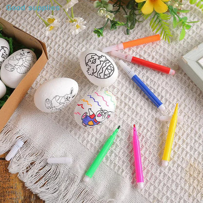 Cartoon Bunny Easter DIY Hand-Painted Eggs Kit - Children's Handmade Painting Gift Easter Decorative Artwork for Kids