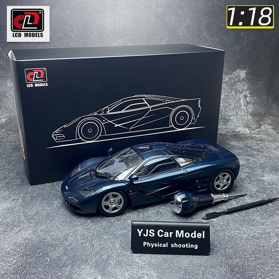 LCD model 1 New 1:18 FOR McLaren F1 XP5 alloy car model sports car static display gift collection for friends