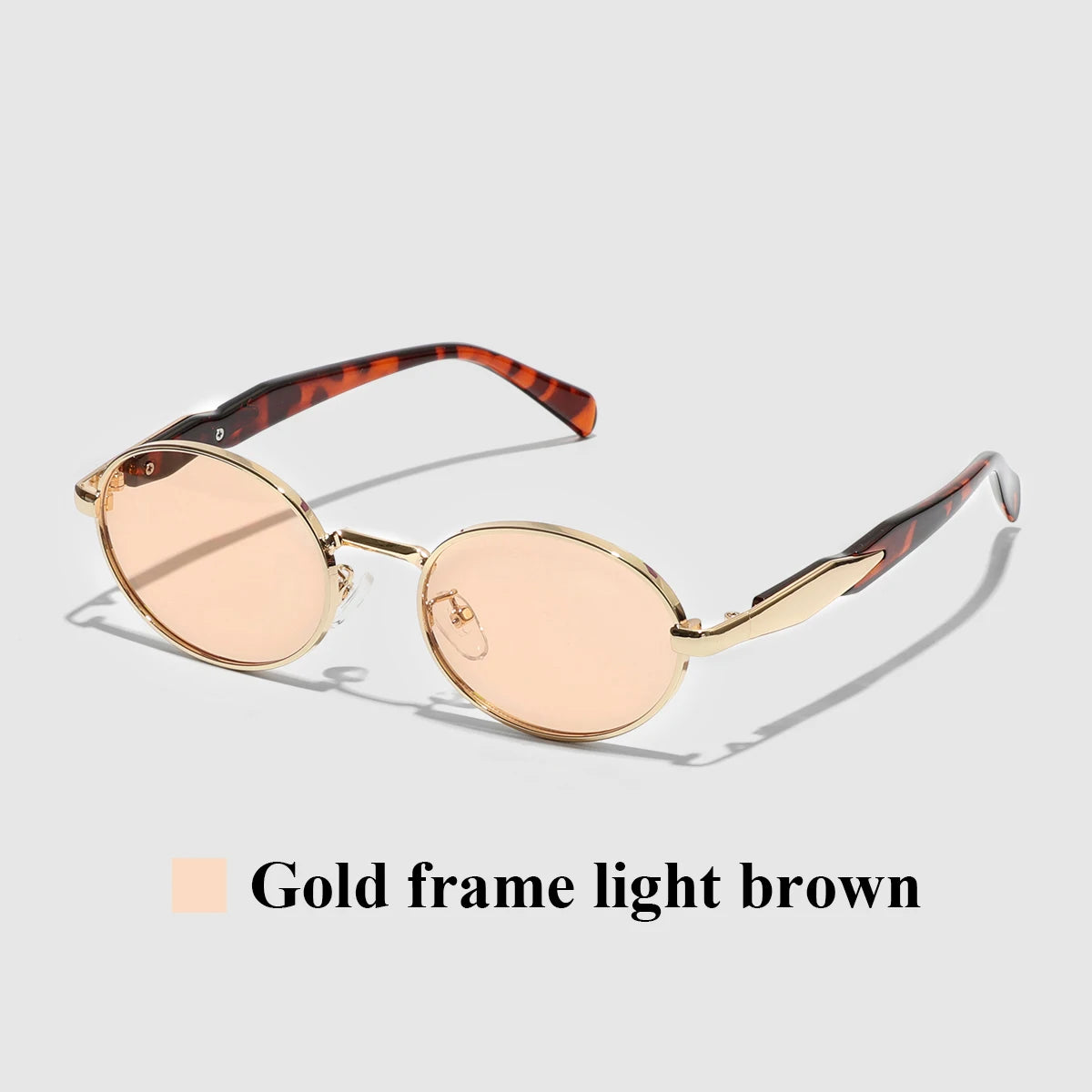 Ruiao 2026 Fashion Oval Sunglasses for Women Luxury Designer Metal Frame UV400 Sun Protection Shades Brand New Arrival Eyewear