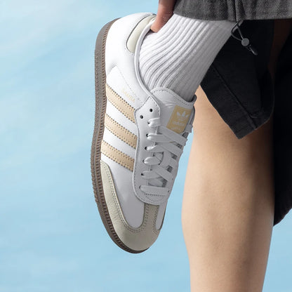 Adidas Originals Samba Women's Sneakers Retro Trendy Fashion T-Toe Shoes Low-Top Lightweight Casual Shoes Jh7300