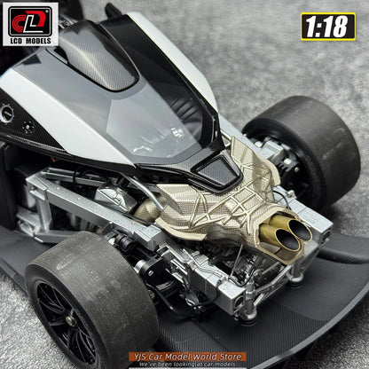 LCD Diecast car model 1:18 McLaren Senna GTR car model metal static display collection