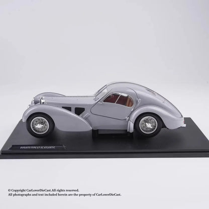 Solido 1/18 Bugatti Atlantic Type 57 SC 1937 Diecast Vehicle Model with Two Open Doors Limited Edition Cars Gifts