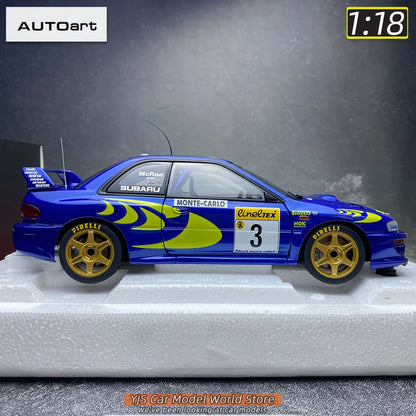 AUTOART Die-cast car model 1/18 Subaru Impreza WRC Rally of Monte Carlo  Static display car models