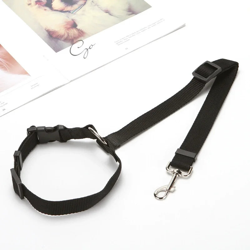 Car Dog Safety Belt Pet Leash Adjustable Durable Nylon Strap For Small Medium Dogs Anti Shock Vehicle Travel Seat Belt Lead