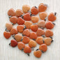Wholesale 50pcs/lot Assorted heart natural stone charms fashion pendants 20mm for jewelry making Good Quality