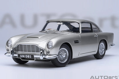 Autoart 1/18 ASTON MARTIN DB5  ABS 007/Goldfinger Bond , door full open sports car model static decoration collection