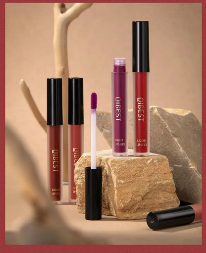 3 in 1 Lipstick and Lipliner Set, Long Lasting Waterproof Lip Stain Liquid Lipgloss Set for Women Halloween Gothic Makeup