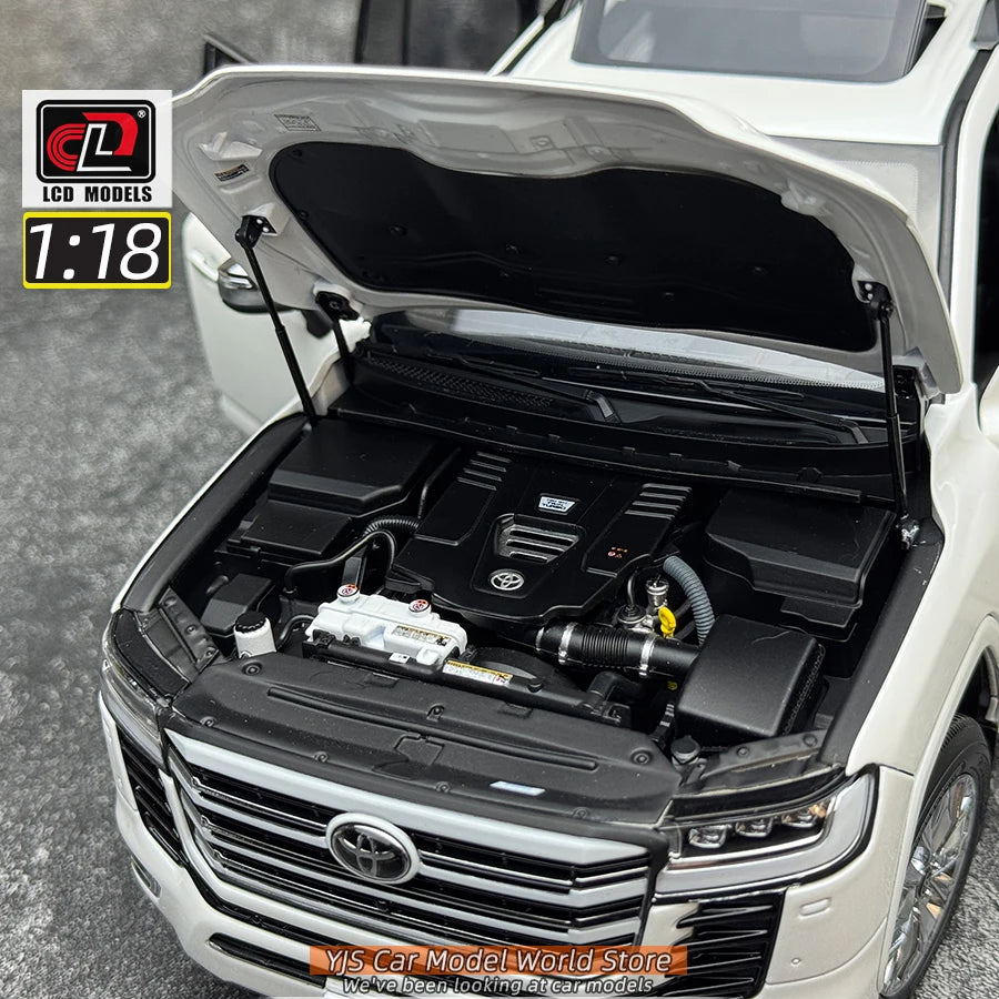 LCD Diecast model 1/18 scale Land Cruiser LC300 ZX SUV Metal car model Static display collection holiday gifts