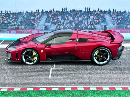 Bburago 1:18 Ferrari F80 Hardcover Full Open Model  Simulation Alloy Miniature Die-Casting Model Custom Gifts