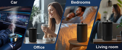 Smart Car Air Aromatherapy Diffuser Fragrance Car Air Fresheners Adjustable Humidifier Essential Oil Diffuser LED Ambient Light