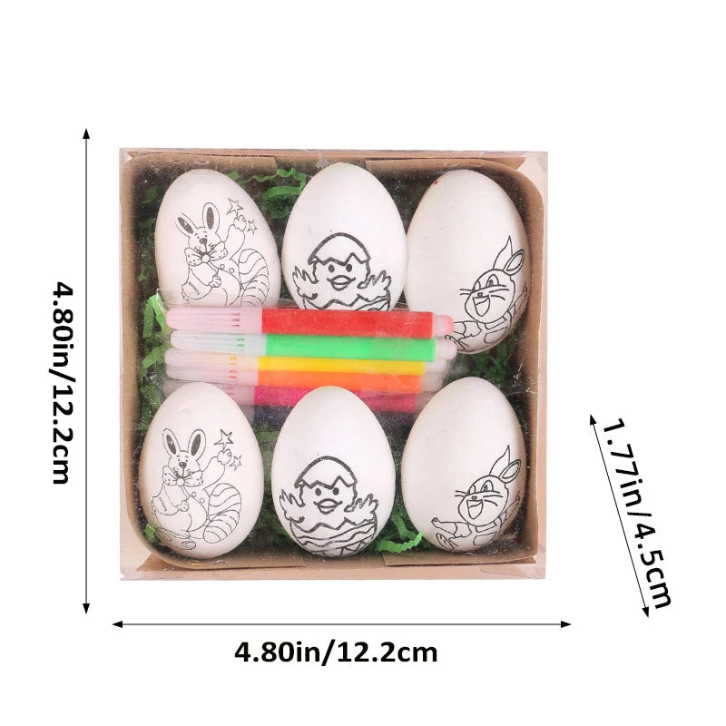 DIY Hand-Painted Easter Eggs, Easter Home Décor, Creative Easter Gift for Easter Party