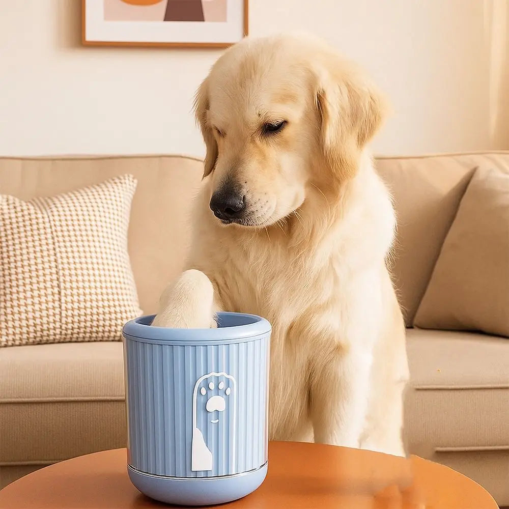 Automatic Pet Foot-washing Cup Detachable Soft Dog Foot Cleaning Cup Portable Quick Wash Paw Cleaner Device Paw Maintenance