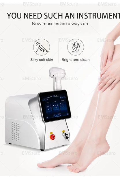 4000W Titanium Diode Laser Epilator Permanent Hair Removal Professional Laser 3 Wavelength 755 808 1064nm Painless Hair Removal