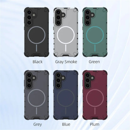 Anti-slip Bumper Armor Magnetic Phone Case For Samsung S24 S25 S26 Plus S23 Ultra A56 A55 A54 A35 A34 A25 A15 For Magsafe Cover