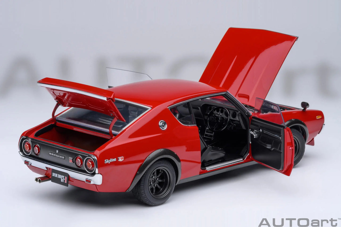 NISSAN SKYLINE 2000 GT-R (KPGC110) TUNED VERSION RS WATANABE WHEEL AUTOart 1/18 Static display model gift collection
