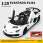 Large 1/18 Aventador SVJ Supercar Model Simulation Interior Details Adult Collection Ornaments