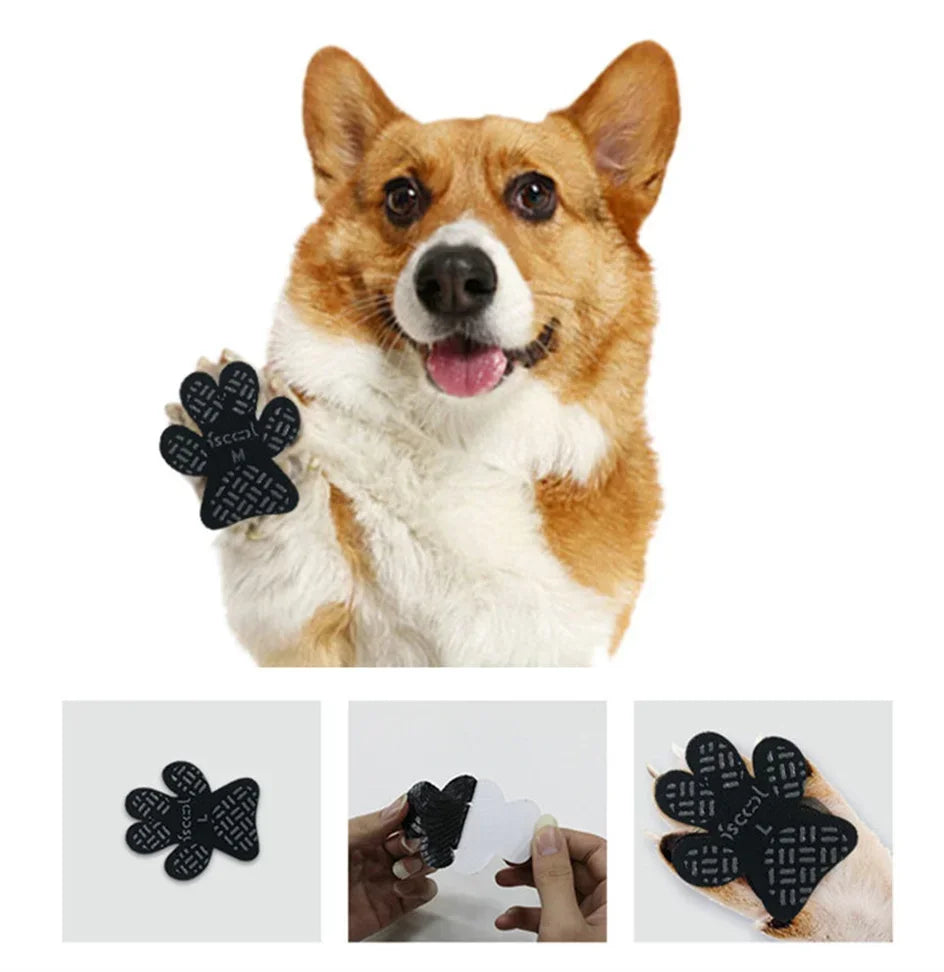 Paw Protectors Dog Anti-Slip Pads Waterproof Self Adhesive Shoes Booties Sock Replacement Foot Patch To Keeps Dogs from Slipping