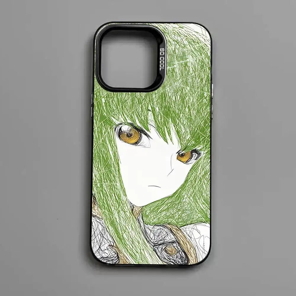 luxury comic Code Geass Phone Case For iPhone 17 16 15 14 13 12 11 Pro MAX Matte Shockproof Back Anti Fall Matte Cover