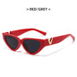 INS Cat Eye Sunglasses Women 2026 Fashion Triangle Vintage Sun Glasses Female Brand Designer Retro Glasses Shades Oculos De Sol