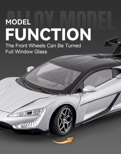 BYD YANGWANG U9 1:24 Cars Miniature Models Toys Wheel Shock Absorption Light Music Supercar
