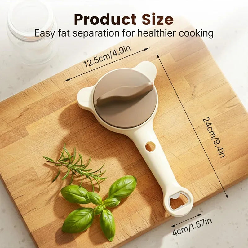 Multifunctional Jar Opener New 4-in-1 Jar Opener Adjustable Lid Remover Ergonomic Jar Lid Gripper for Various Container Sizes