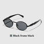 Ruiao 2026 Fashion Oval Sunglasses for Women Luxury Designer Metal Frame UV400 Sun Protection Shades Brand New Arrival Eyewear