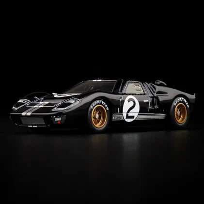 New Hot Wheels RLC Cars Model Ford GT40 MKII 1966 Le Mans Champion Car No. 2 Alloy Car model Kid Collection Toys boys fan Gifts