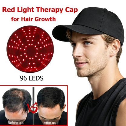 660nm 850nm Red Light Infrared Hair Therapy Hair Growth Cap for Hair Regrowth Anti Hair Loss Relax Scalp Care Hat Anti Hair 2026