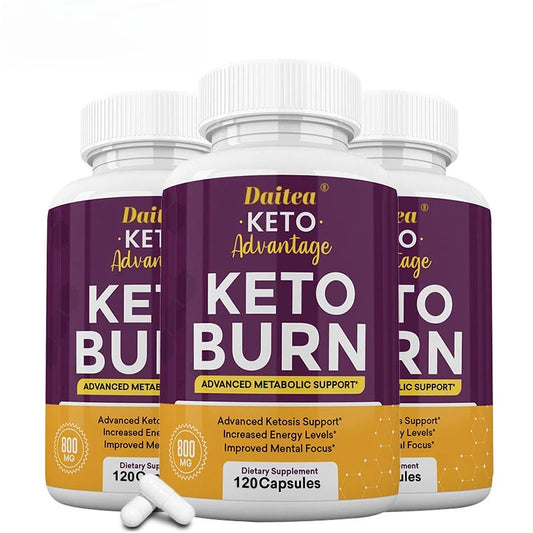 Keto Burn Capsules Advanced Ketogenic Supplement for Energy Levels, Metabolism & Mental Focus, Weight Management, 120 Capsules