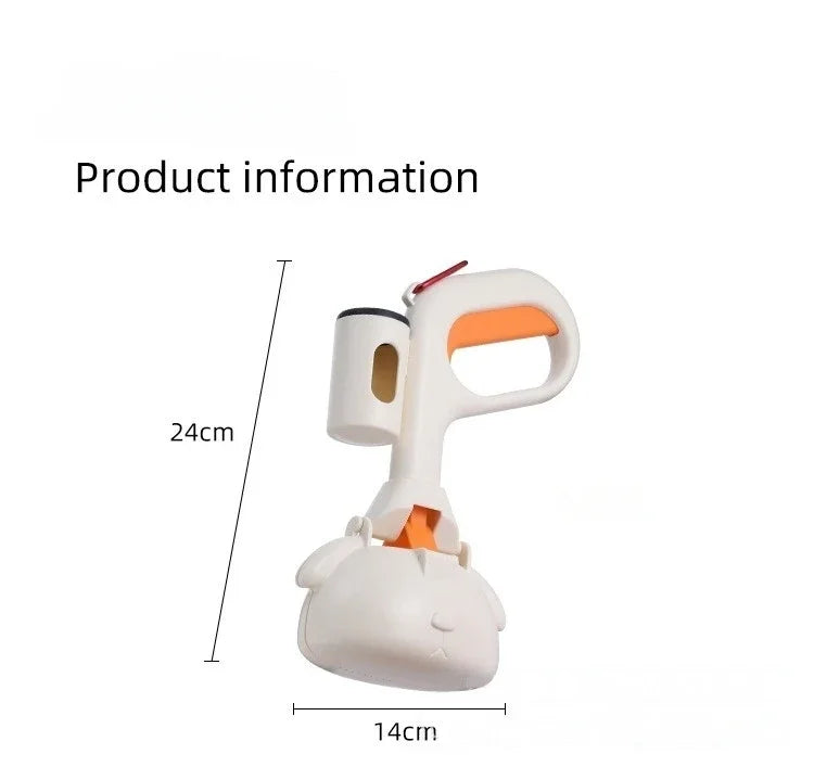 Portable Dog Pooper Scooper, Eco-Friendly Pet Waste Cleaner for Outdoor Walking, Dog Poop Pick-up Tool