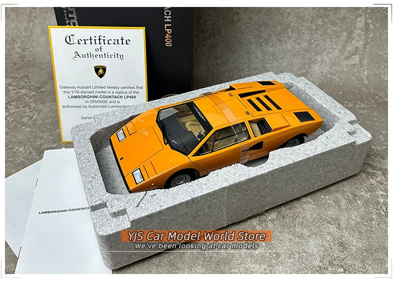 AUTOart 1/18 FOR Lamborghini Countach LP400 Car model   Sports car model metal Send to a friend Holiday gift