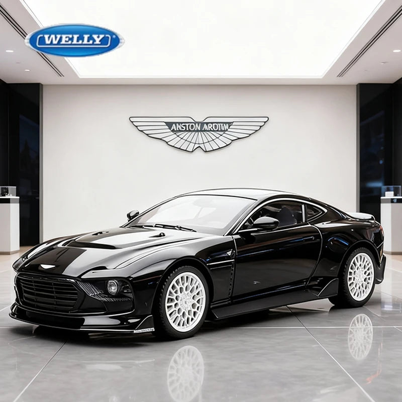 WELLY 1:24 Aston Martin Valour Supercar Alloy Car Diecasts & Toy Vehicles Car Model Miniature Scale Model Car Toy For Children