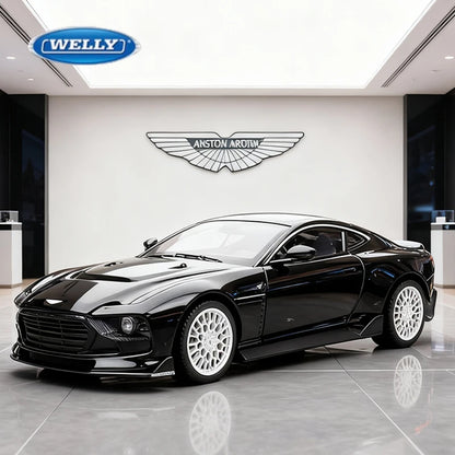 WELLY 1:24 Aston Martin Valour Supercar Alloy Car Diecasts & Toy Vehicles Car Model Miniature Scale Model Car Toy For Children