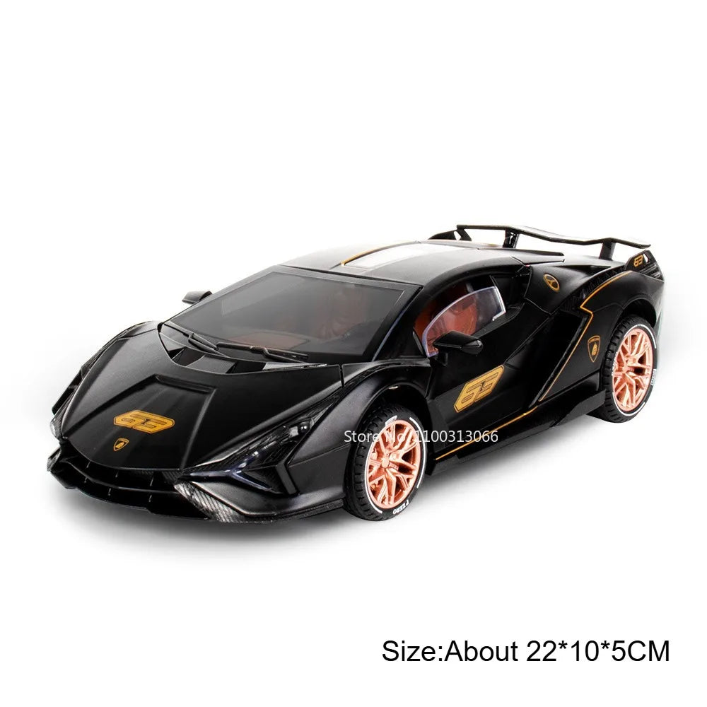 BYD YANGWANG U9 1:24 Cars Miniature Models Toys Wheel Shock Absorption Light Music Supercar