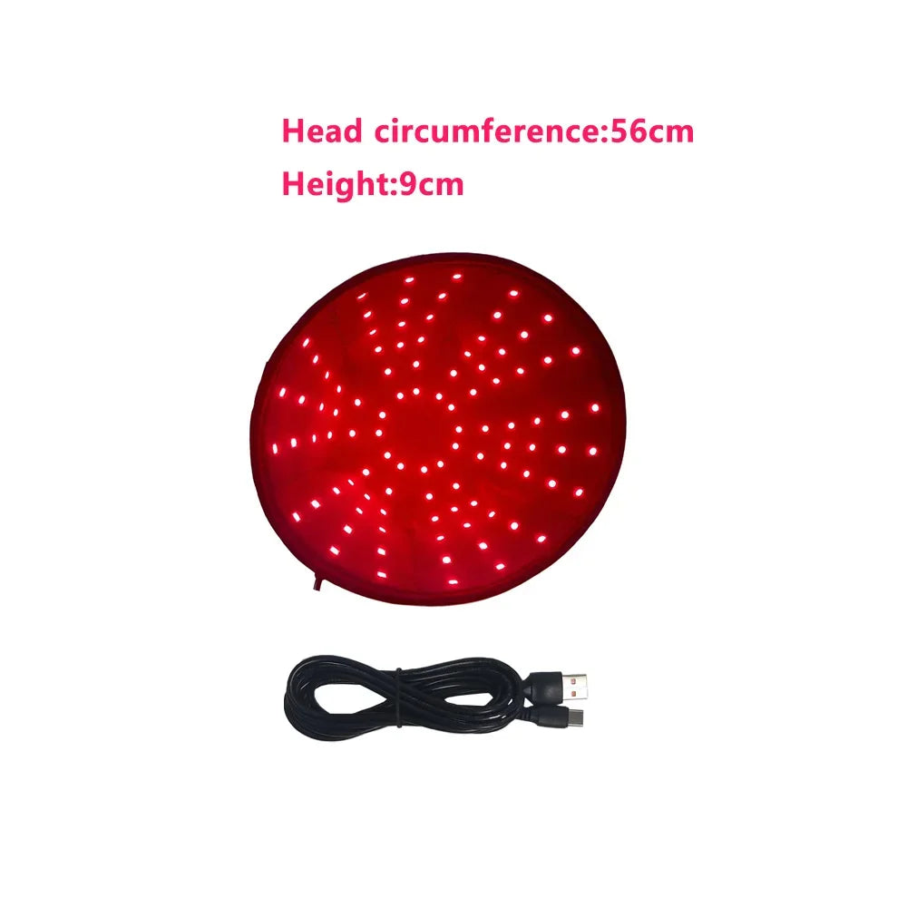 96Pcs Leds 660nm&850nm Red&Infrared Light Therapy Hair Growth Cap for Hair Regrowth Anti Hair Loss Relax Scalp Oil Control Hat