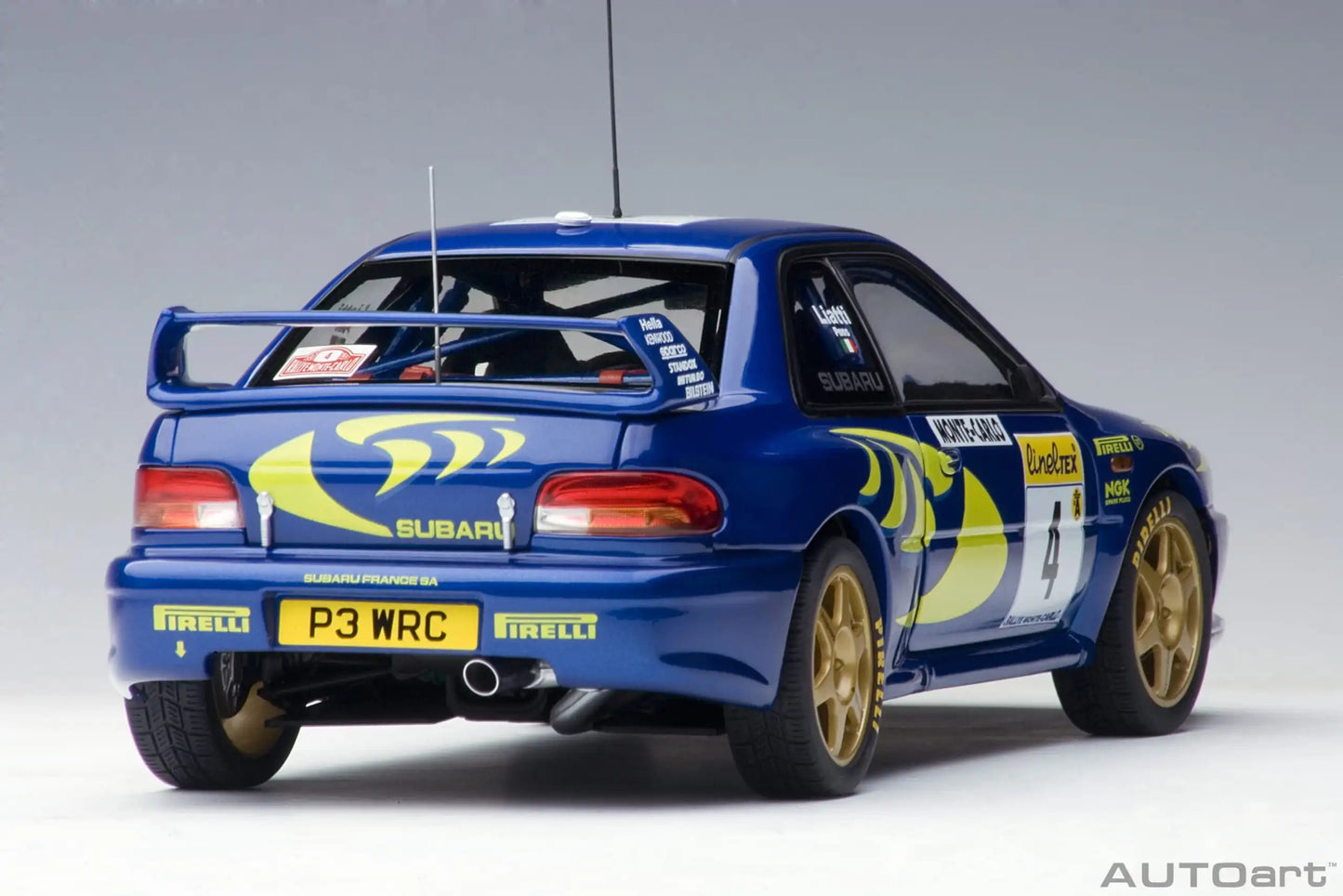 AUTOART Die-cast car model 1/18 Subaru Impreza WRC Rally of Monte Carlo  Static display car models