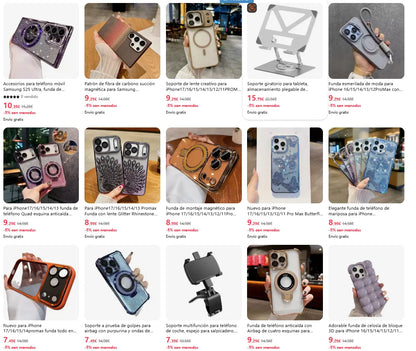 Suitable for iPhone17/16/15/14/13/12/11 Case With Lens Film 16 Anti-drop 15 Rhinestone Glitter Magnetic Stand