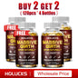 Massive Girth Supplement Capsules for Men, Testosterone Boost, Enhanced Size, Strength, Energy, Endurance, Immune Suppport