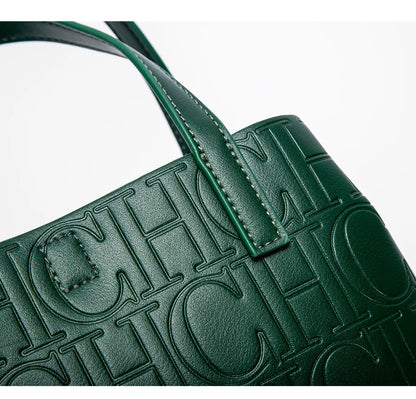 CH Classic Simple Solid Color Women's New Large Capacity Handbag Letter Element Women's Handbag