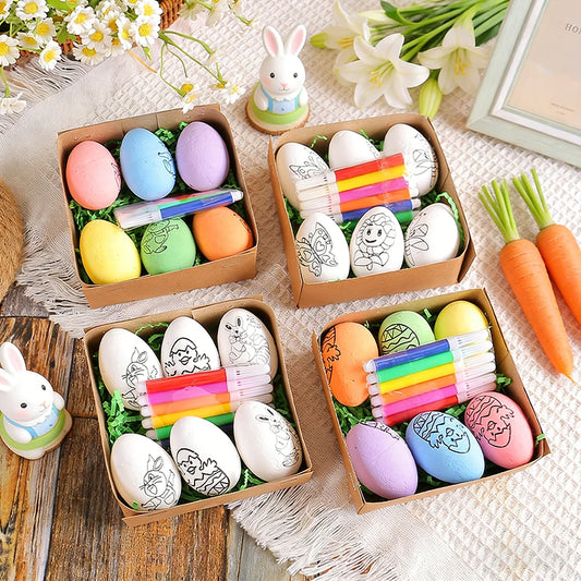 DIY Hand-Painted Easter Eggs, Easter Home Décor, Creative Easter Gift for Easter Party