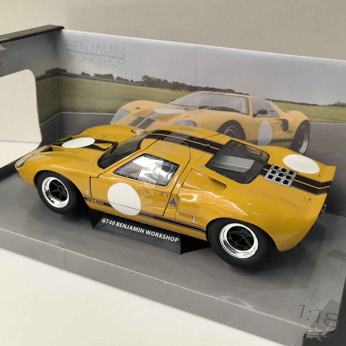 Diecast SOLIDO 1/18 Scale FORD GT40 Racing U1 Alloy Car Model